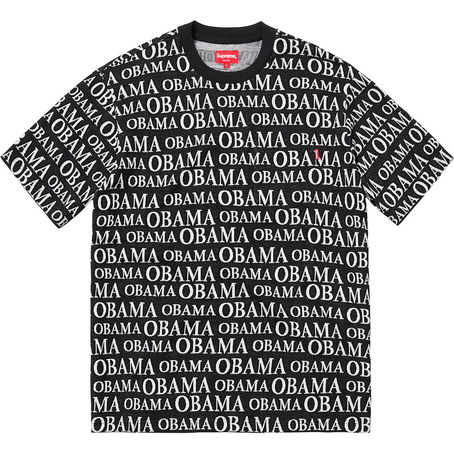 Supreme Obama Jacquard SS Top Black - Novelship